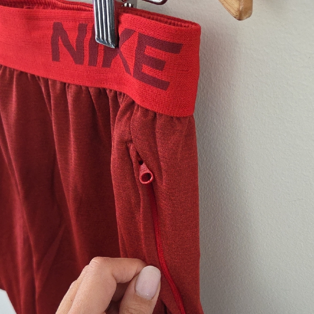 Nike Men's Dri-fit Athletic Red Shorts - Picture 3 of 7